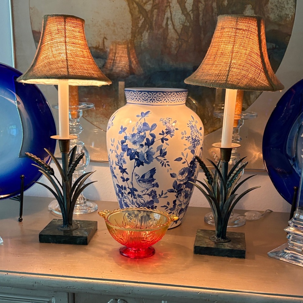 Copper Verdi Gris Lamps